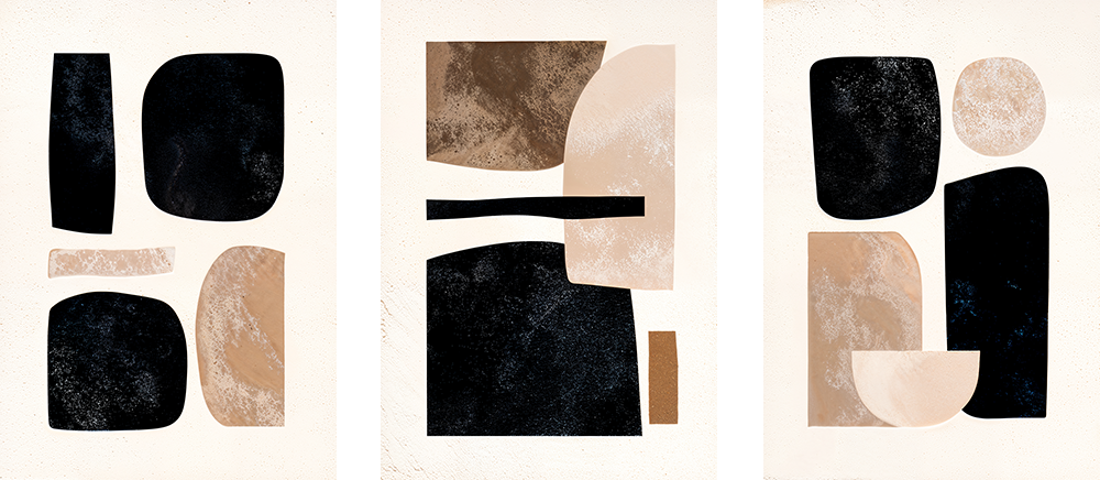 Геометрия черного и бежевого