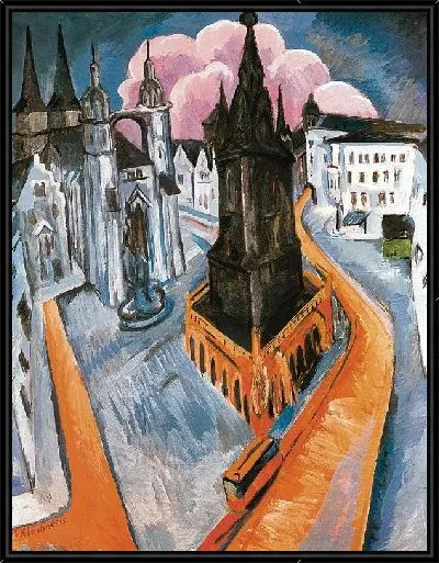 Картина Красная башня в Галле (The Red Tower in Halle)