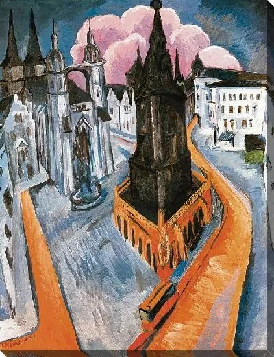 Картина Красная башня в Галле (The Red Tower in Halle)