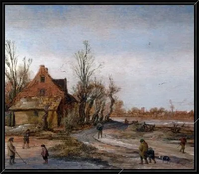 Картина Зимний пейзаж (A Winter Landscape)