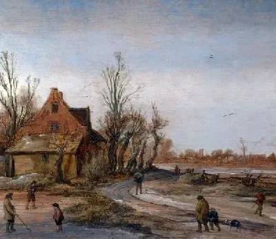 Картина Зимний пейзаж (A Winter Landscape)