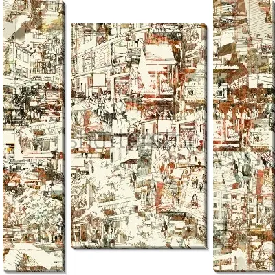 Бурлящая жизнь в большом городе