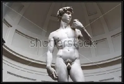 Идеал мужской красоты эпохи Возрождения - мраморный Давид работы Микеланджело