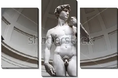 Идеал мужской красоты эпохи Возрождения - мраморный Давид работы Микеланджело