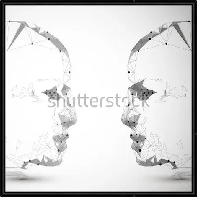 Дизайн силуэта головы человека