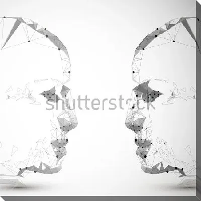 Дизайн силуэта головы человека