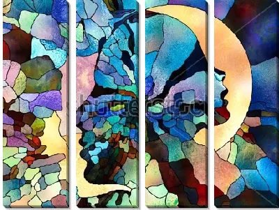 Абстрактная иллюстрация на тему человеческих отношений