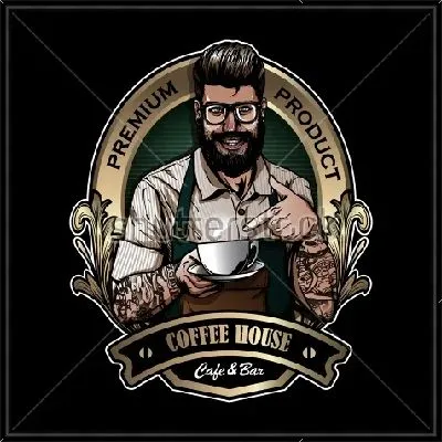 Улыбающийся бариста приглашает попробовать кофе