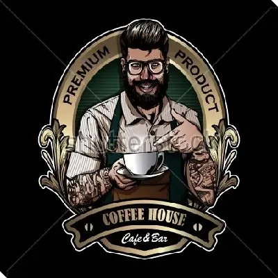 Улыбающийся бариста приглашает попробовать кофе