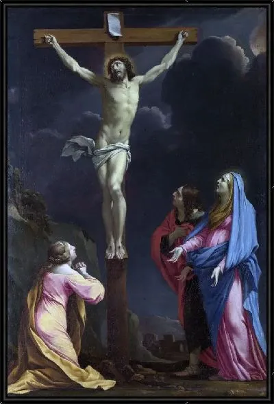 Картина Христос на кресте (Christ on the Cross with the Virgin and Saints)