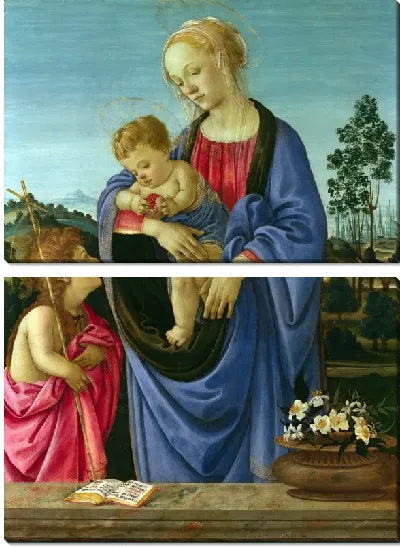 Картина Мадонна с ребенком и святым Джоном (The Virgin and Child with Saint John)
