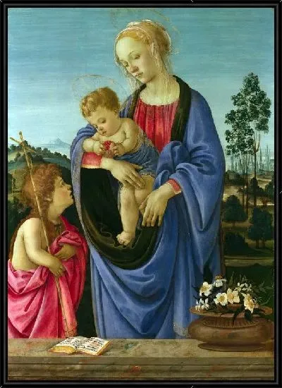 Картина Мадонна с ребенком и святым Джоном (The Virgin and Child with Saint John)