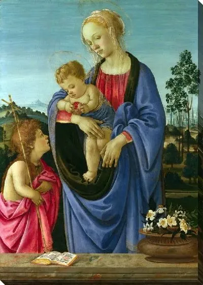 Картина Мадонна с ребенком и святым Джоном (The Virgin and Child with Saint John)