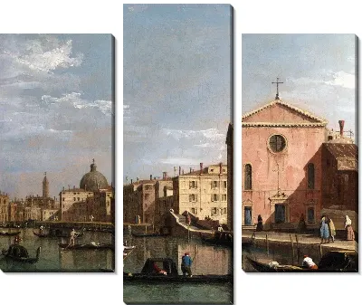 Модульная картина Гранд-канал перед Санта-Кроче (The Grand Canal facing Santa Croce)