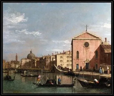 Картина Гранд-канал перед Санта-Кроче (The Grand Canal facing Santa Croce)