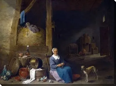 Постер Старуха чистит груши (An Old Woman peeling Pears)