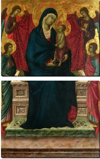 Картина Мадонна с младенцем и четырьмя ангелами (The Virgin and Child with Four Angels)