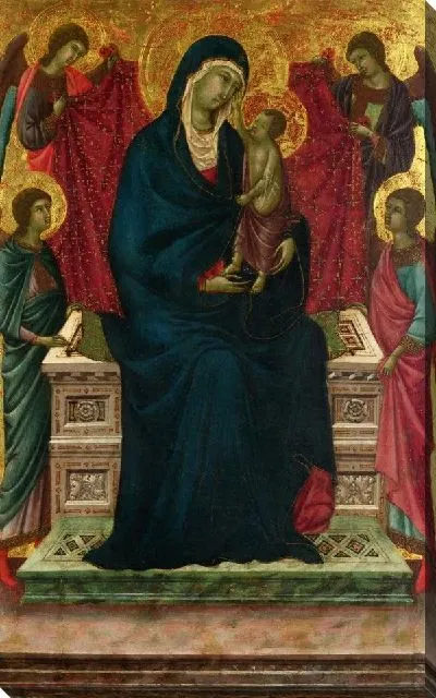 Картина Мадонна с младенцем и четырьмя ангелами (The Virgin and Child with Four Angels)