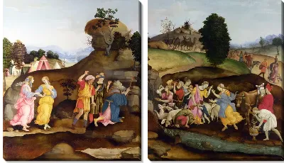 Картина Моисей получает воду из скалы (Moses brings forth Water out of the Rock)