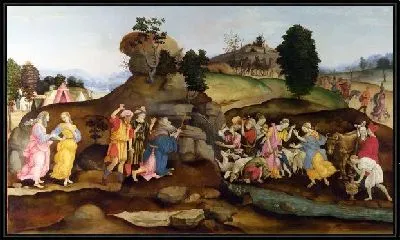 Картина Моисей получает воду из скалы (Moses brings forth Water out of the Rock)