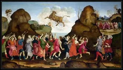 Картина Культ Египетского бога - быка (The Worship of the Egyptian Bull God, Apis)