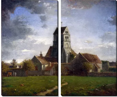 Модульная картина Пейзаж со зданиями (Landscape with Buildings)