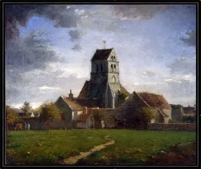 Картина Пейзаж со зданиями (Landscape with Buildings)