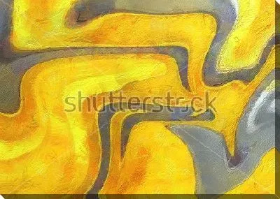 Картина маслом Декоративная текстура с золотым и серебряным абстрактным рисунком