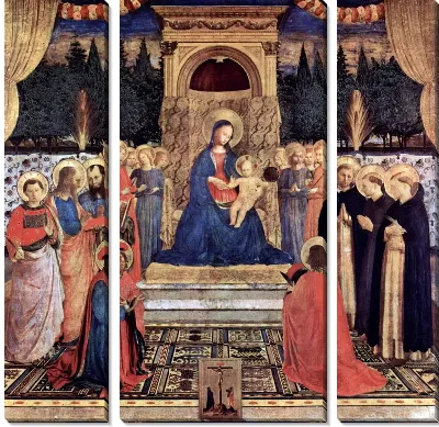 Картина Мадонна и святые (Madonna and Saints)