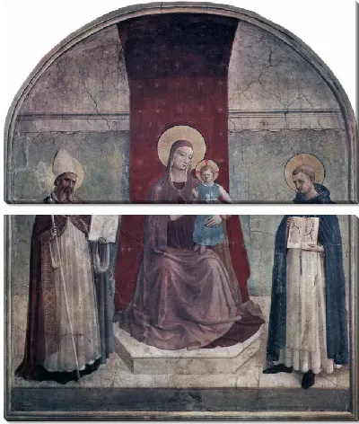 Картина Мадонна на троне и святой Доминик (Enthroned Madonna with St. Dominic)