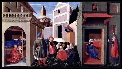 Картина Рождение, воспитание епископом (Birth, education by the bishop)