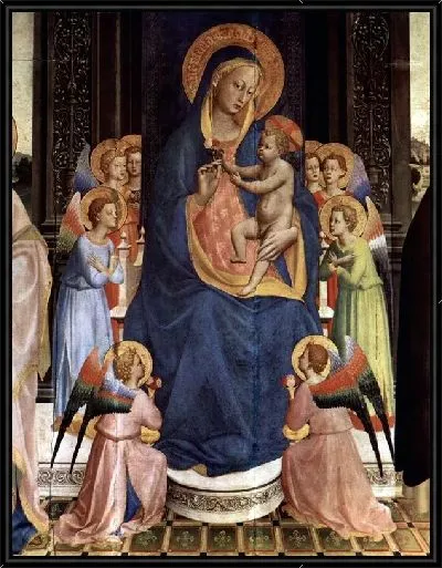 Картина Мадонна на троне (Enthroned Madonna)