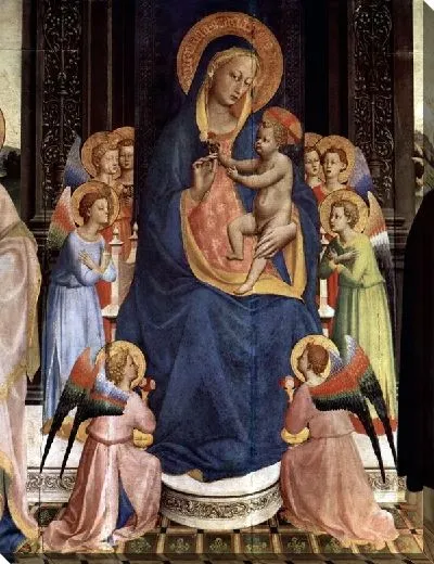 Картина Мадонна на троне (Enthroned Madonna)