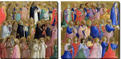 Картина Богородица с апостолами и другие святые (Virgin Mary with the Apostles and Other Saints)