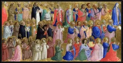 Картина Богородица с апостолами и другие святые (Virgin Mary with the Apostles and Other Saints)