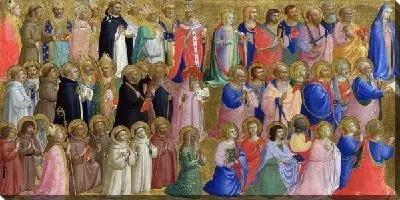 Картина Богородица с апостолами и другие святые (Virgin Mary with the Apostles and Other Saints)