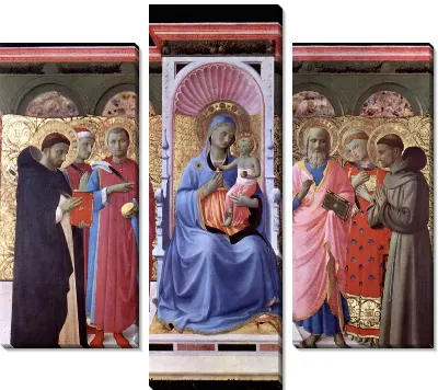Картина Мадонна на троне (Enthroned Madonna)