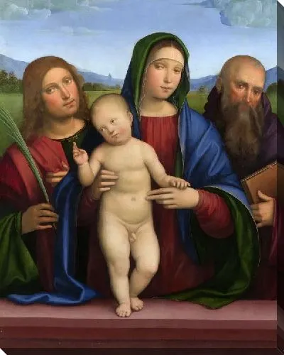 Картина Мадонна с младенцем и двумя святыми (The Virgin and Child with Two Saints)