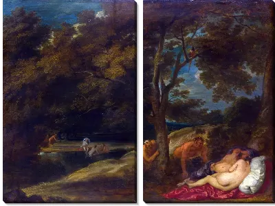 Картина Нимфы удивленные сатирами (Nymphs surprised by Satyrs)