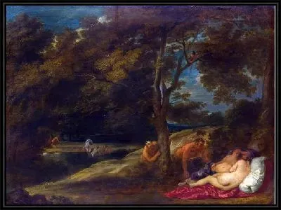 Картина Нимфы удивленные сатирами (Nymphs surprised by Satyrs)