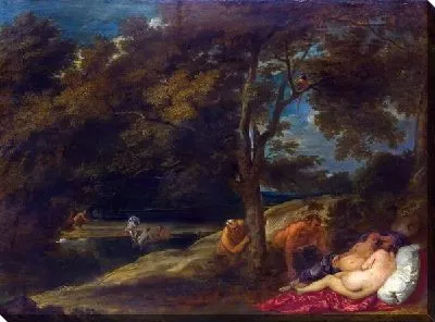 Картина Нимфы удивленные сатирами (Nymphs surprised by Satyrs)