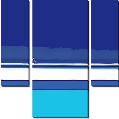 Красочная иллюстрация с шаром для боулинга и разлетающимися от удара кеглями