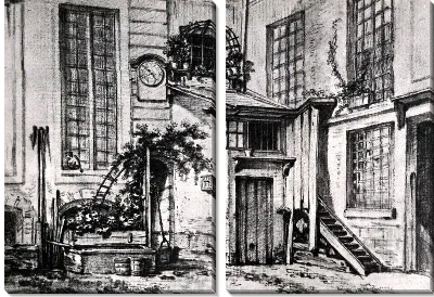 Картина Вид на внутренний двор (View to a Courtyard)