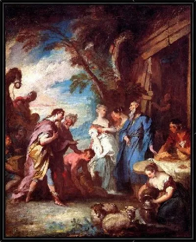 Картина Ребекка получает подарки от Авраама (Rebecca Receiving Abraham's Gifts)