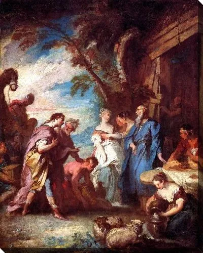 Картина Ребекка получает подарки от Авраама (Rebecca Receiving Abraham's Gifts)