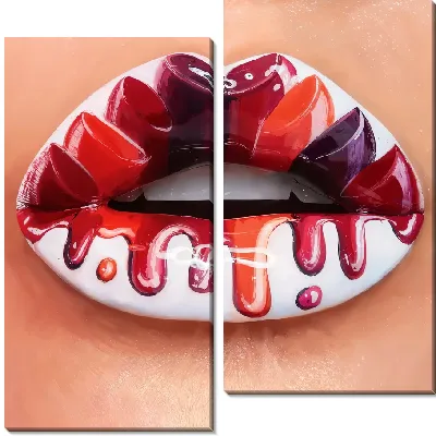 Красочная геометрическая композиция велогонщика из разноцветных треугольников