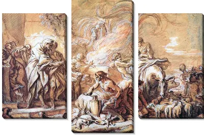 Картина Иаков оставляющий Лаван (Jacob Leaving Laban)