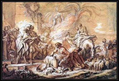 Картина Иаков оставляющий Лаван (Jacob Leaving Laban)