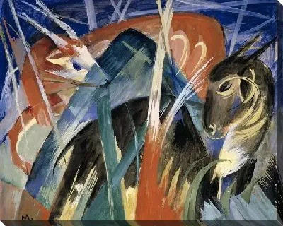 Картина Сказочные животные  (Композиция I) (The fabulous animals (animals with Composition I)