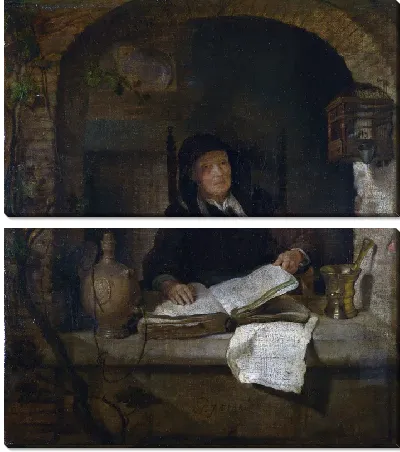 Картина Старая женщина с книгой (An Old Woman with a Book)